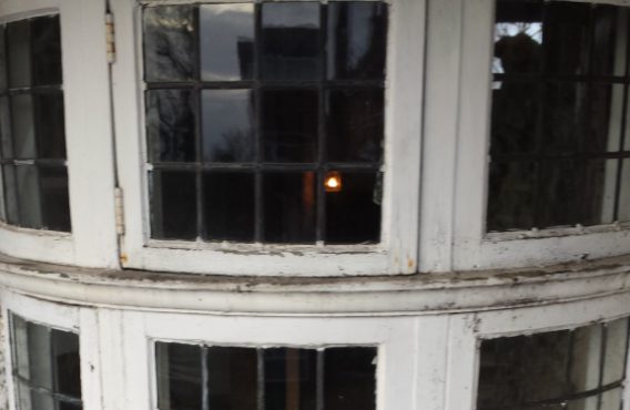 Curved Casement Window Before Restoration