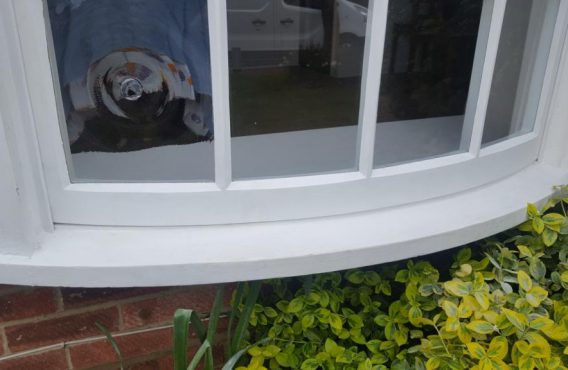 Curved Sash Window After Repair