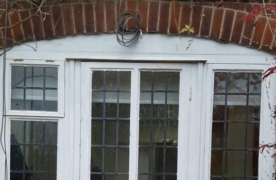 Garden door restoration (before)