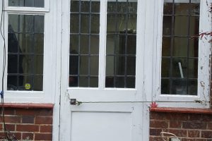 Garden door restoration (before)