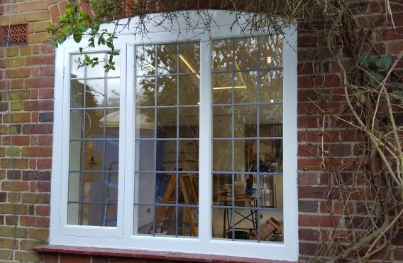 Lead casement window