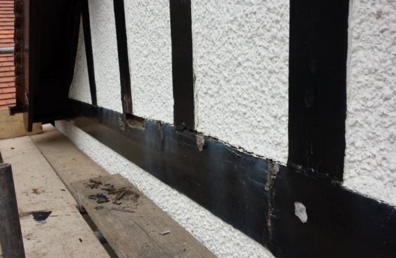 Rotten Wood Before Repair