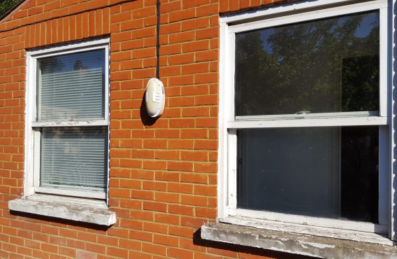 Spring Balanced Sash Window Before Restoration