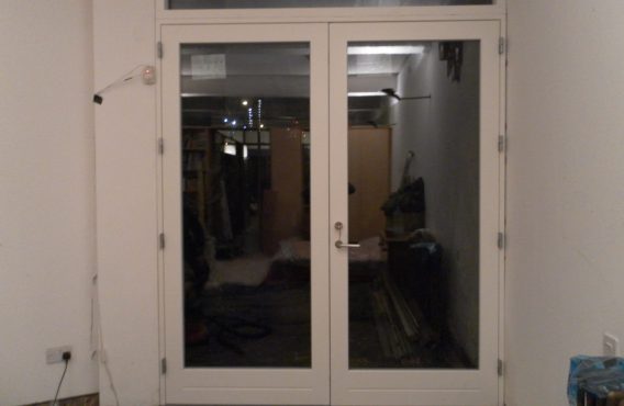 Wooden door after replacement